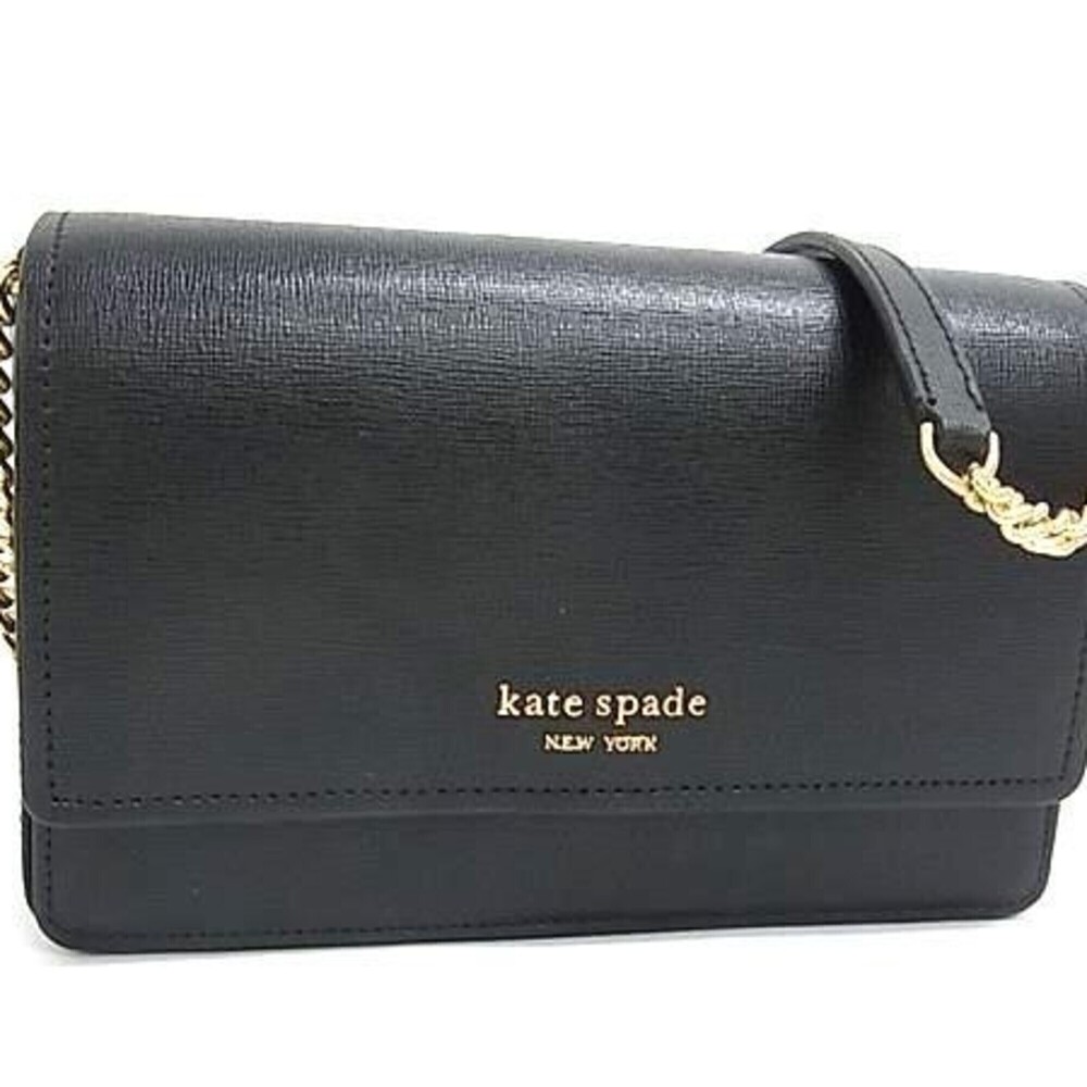 KATE SPADE Morgan Shoulder Bag K8925 Black Leather Women's Wallet